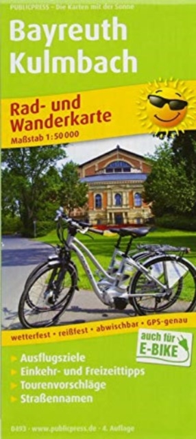 Bayreuth - Kulmbach, cycling and hiking map 1:50,000