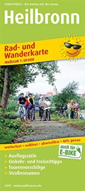 Heilbronn, cycling and hiking map 1:50,000