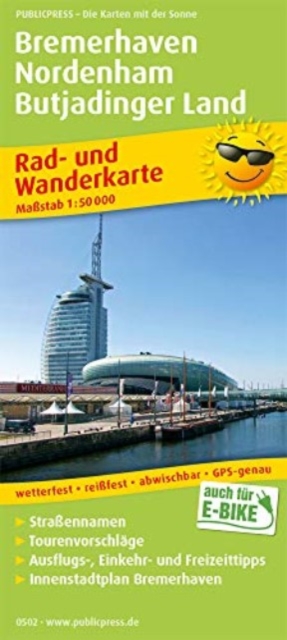 Bremerhaven - Nordenham - Butjadinger Land, cycling and hiking map 1:50,000