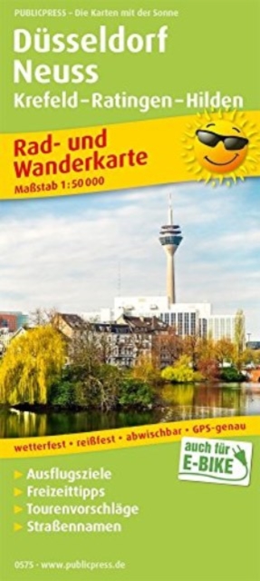 Dusseldorf - Neuss, cycling and hiking map 1:50,000