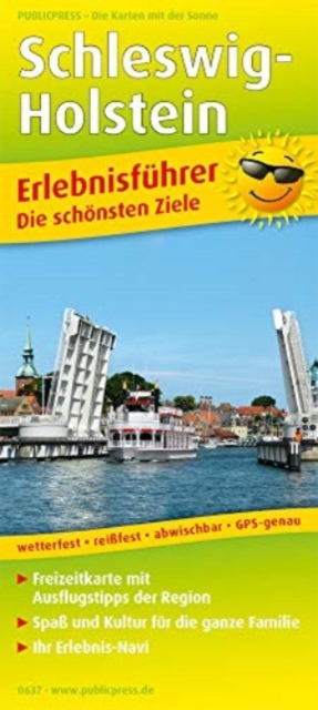 Schleswig-Holstein, adventure guide and map 1:250,000