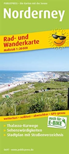 Norderney, cycling and hiking map 1:20,000