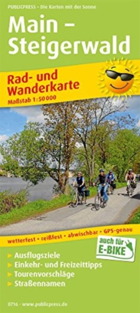 Main - Steigerwald, cycling and hiking map 1:50,000