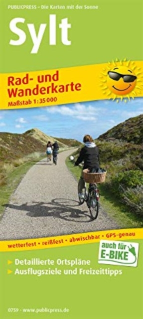 Sylt, cycling and hiking map 1:35,000