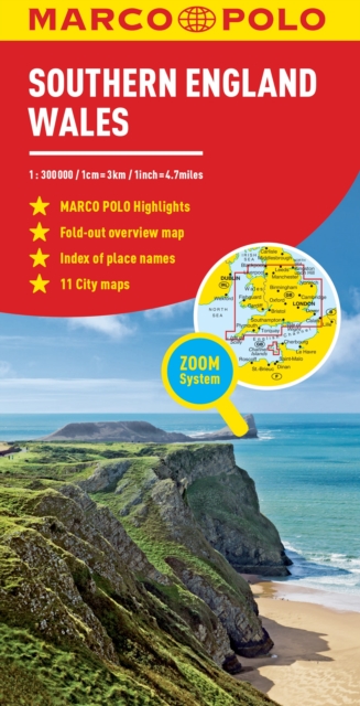 Southern England and Wales Marco Polo Map