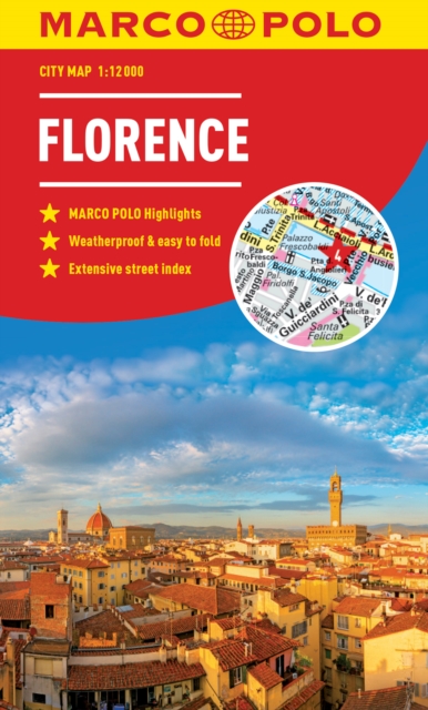 Florence Marco Polo City Map - pocket size, easy fold, Florence street map