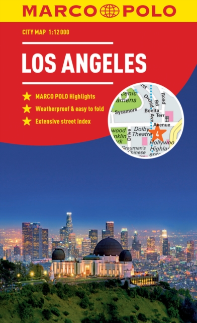 Los Angeles Marco Polo City Map - pocket size, easy fold, Los Angeles street map