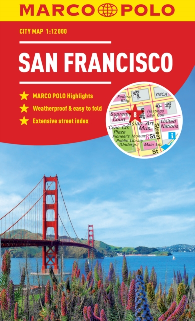 San Francisco Marco Polo City Map - pocket size, easy fold, San Francisco street map