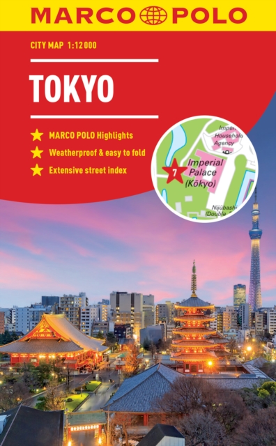 Tokyo Marco Polo City Map - pocket size, easy fold, Tokyo street map