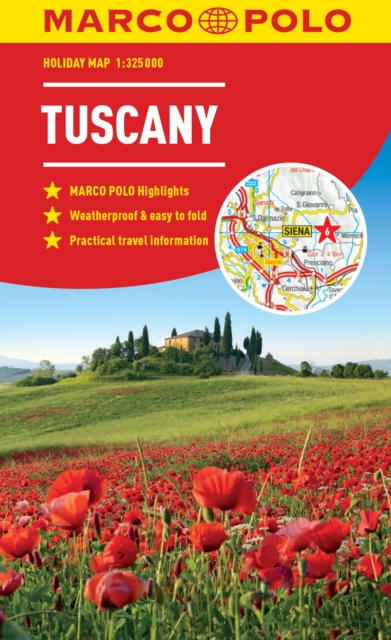 Tuscany Marco Polo Holiday Map - pocket size, easy fold Tuscany map