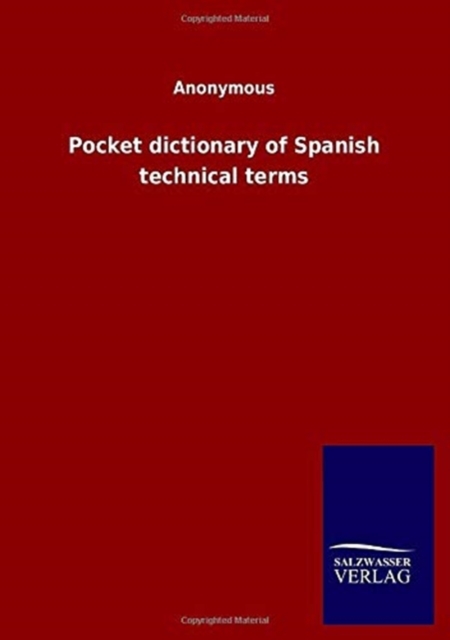 Pocket dictionary of Spanish technical terms