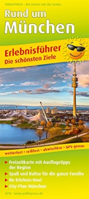 Around Munich, adventure guide and map 1:160,000