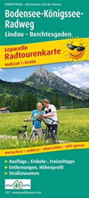 Lake Constance Koenigssee bike path, Lindau-Berchtesgaden (German Edition)