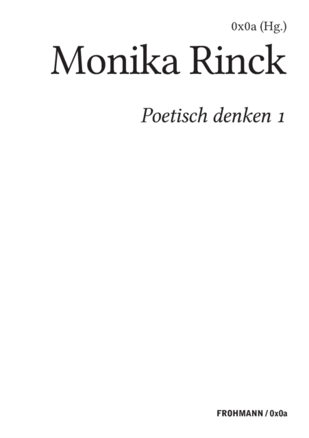 Poetisch denken 1