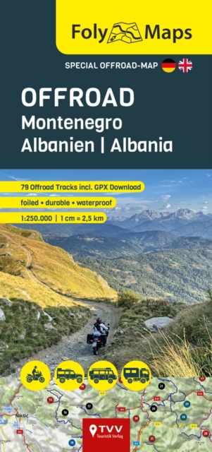 FolyMaps OFFROAD Montenegro and Albania 1:250 000