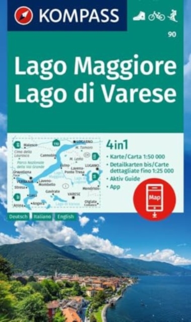 Lago Maggiore, Lago di Varese 1:50,000