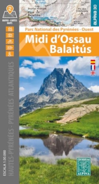 Midi d'Ossau Balaitus PN Pyrenees Ouest 2 maps