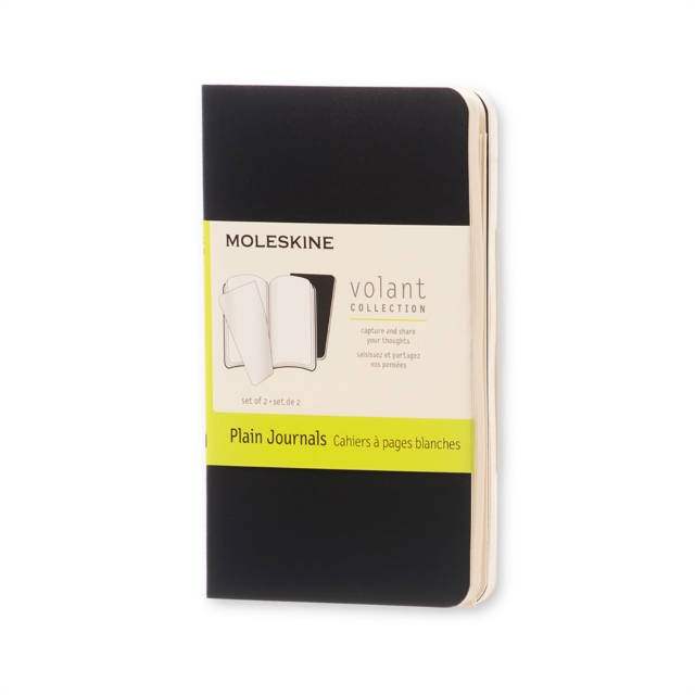 Moleskine Volant Extra Small Plain Black 2-set