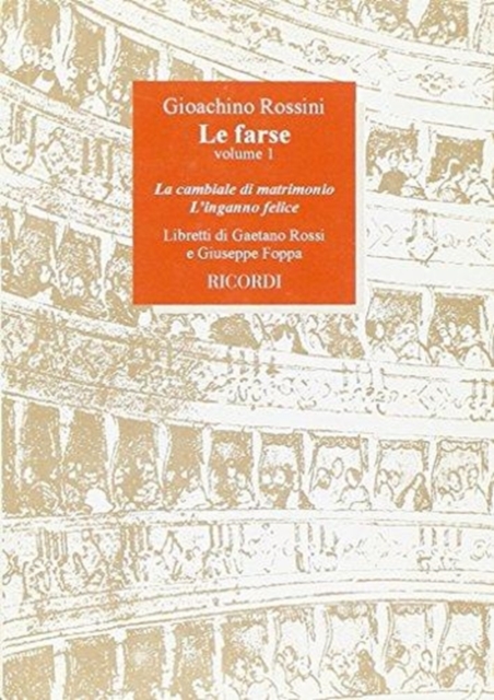 LE FARSE VOL 1 LA CAMBIALE DI MATRIMONIO