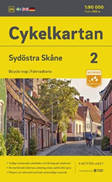 Skane South east cycling map