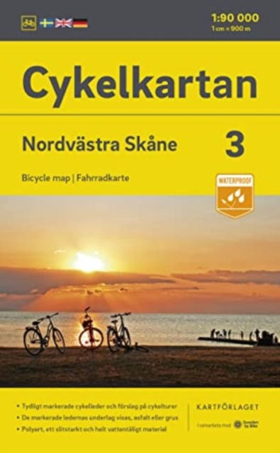 Skane North west cycling map