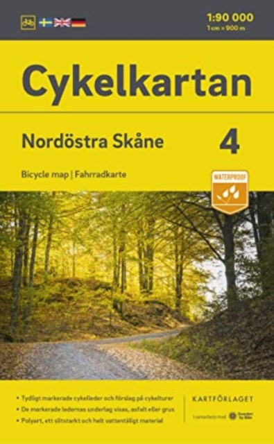 Skane North east cycling map