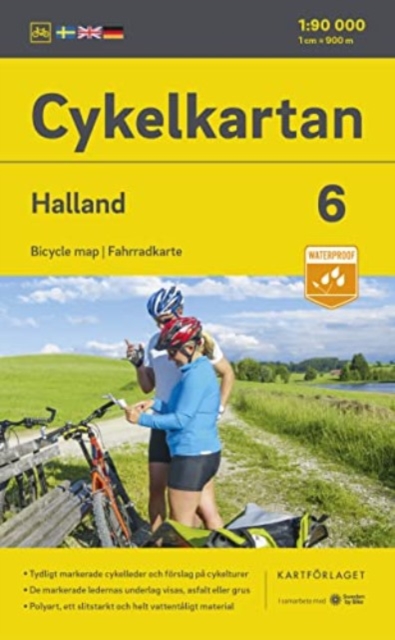 Halland cycling map