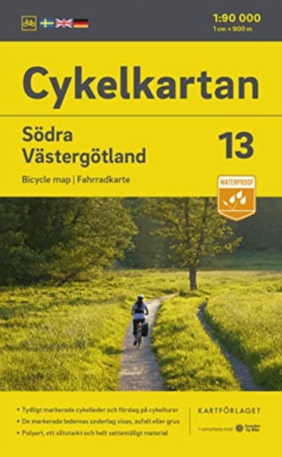 Vastergotland South cycling map