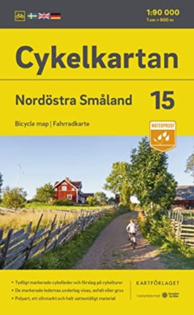 Smaland Northeast cycling map