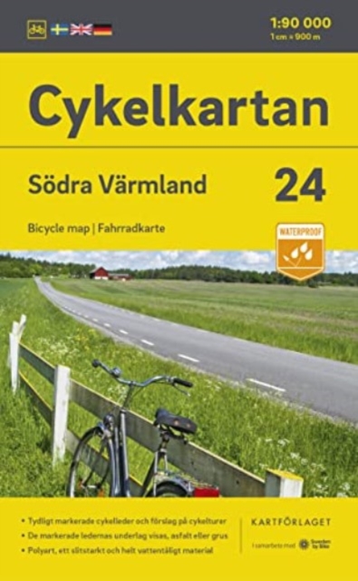 Varmland South cycling map