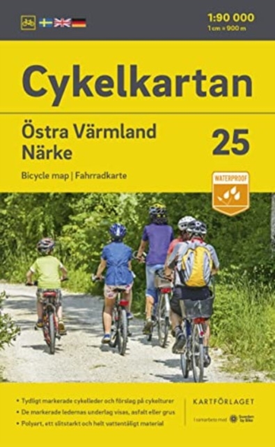 Varmland East/Narke cycling map