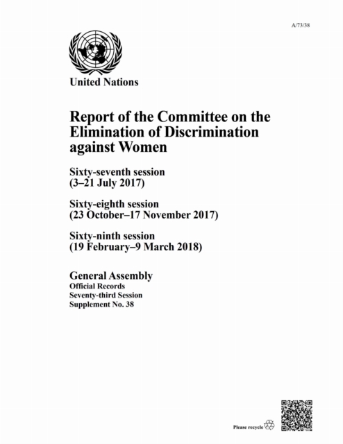 Report of the Committee on the Elimination of Discrimination Against Women, Seventy-third Session