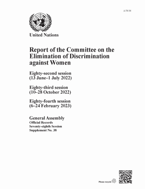 Report of the Committee on the Elimination of Discrimination Against Women, Seventy-eighth Session