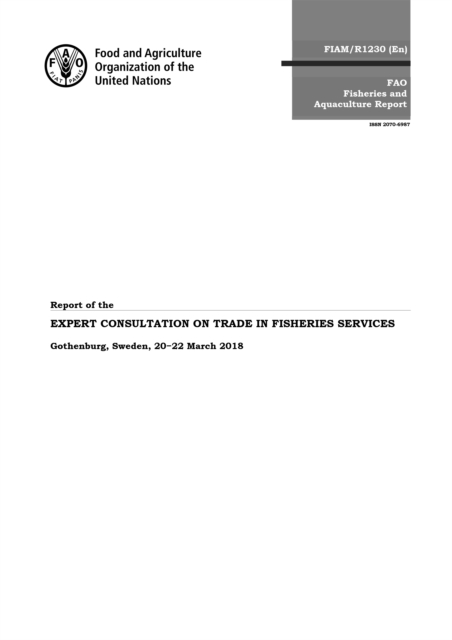 Report of the expert consultation on trade and fisheries services