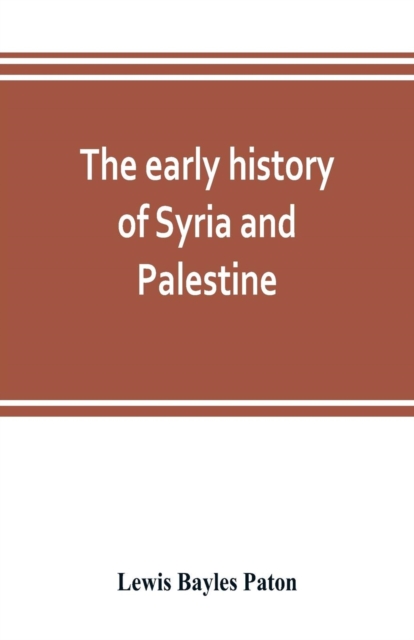 early history of Syria and Palestine