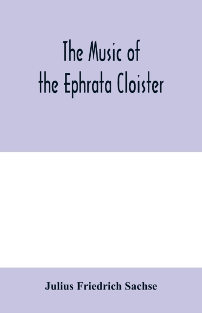 music of the Ephrata cloister