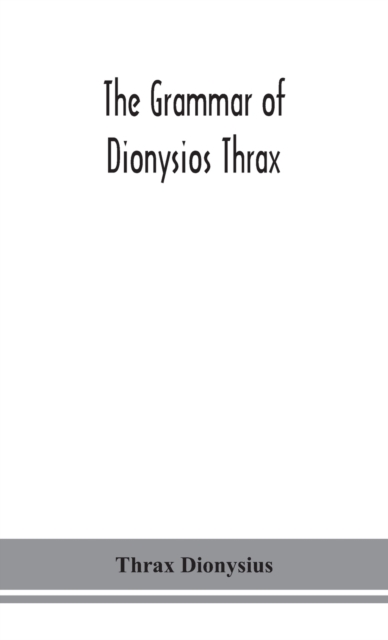 grammar of Dionysios Thrax