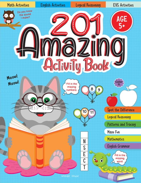201 Amazing Activity Book - Fun Activities and Puzzles for Children Spot the Difference, Logical Reasoning, Patterns & Tracing