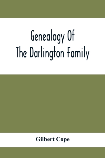 Genealogy Of The Darlington Family