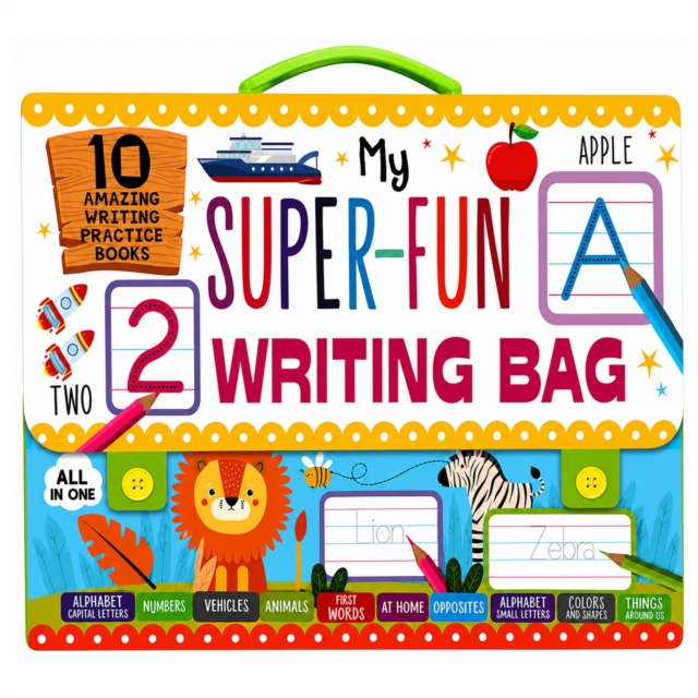 My Super Fun Writing Bag: Set Of 10 Amazing Writing Practice Books - Perfect For Kids, Travel And Gifting / Return Gifts