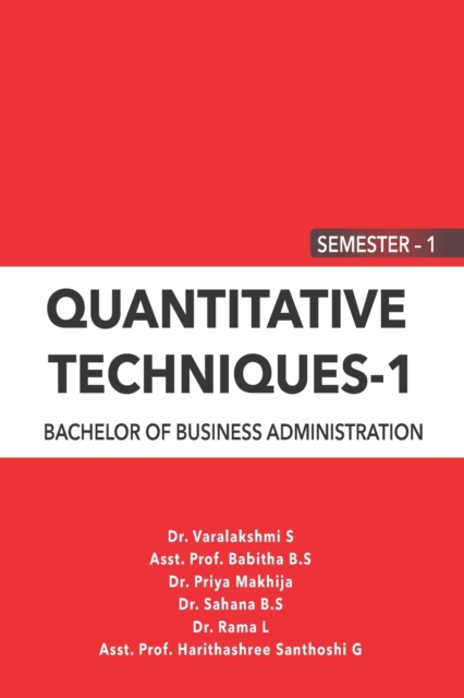 Quantitative Techniques - 1