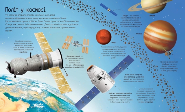 BIG BOOK OF ROCKETS AND SPACECRAFT (Ukrainian language)