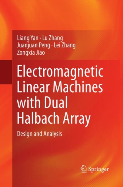 Electromagnetic Linear Machines with Dual Halbach Array