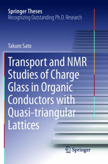 Transport and NMR Studies of Charge Glass in Organic Conductors with Quasi-triangular Lattices