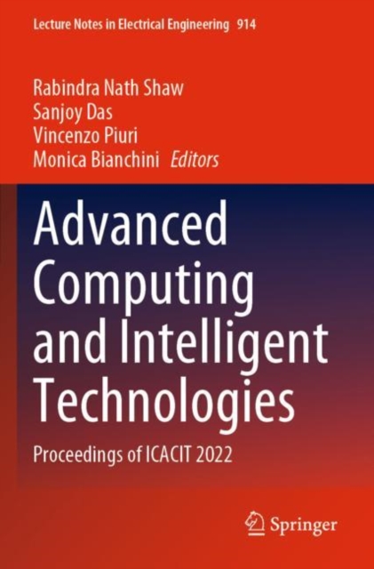 Advanced Computing and Intelligent Technologies