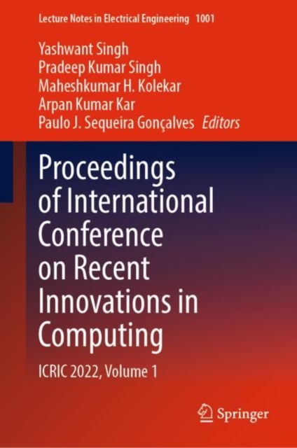 Proceedings of International Conference on Recent Innovations in Computing