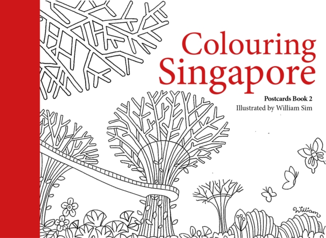 Colouring Singapore Postcard