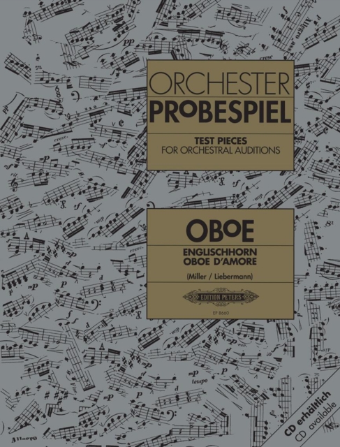 Test Pieces for Orchestral Auditions: Oboe, Cor Anglais, Oboe d'amore