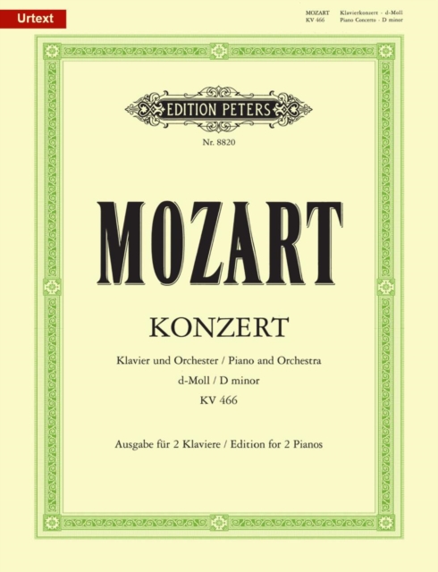 Piano Concerto No. 20 in D minor K466 (Edition for 2 Pianos)