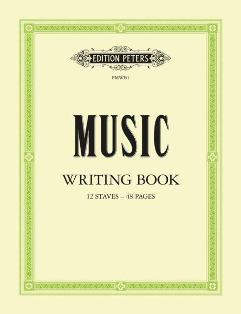 Music Writing Book: Portrait, 12-stave